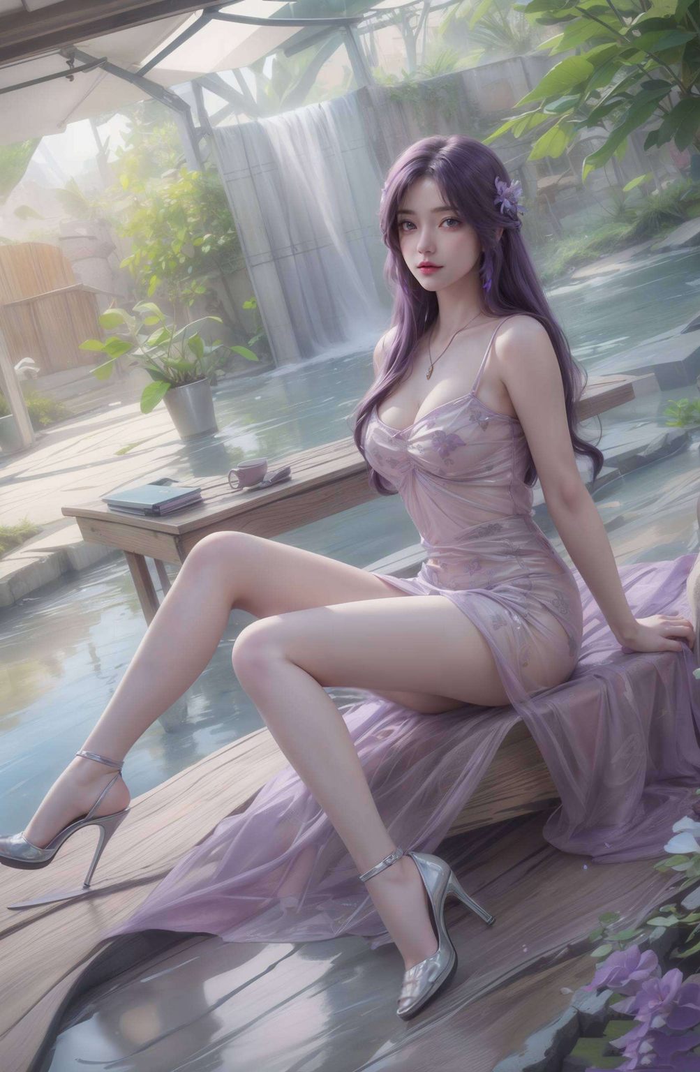 云曦如一位仙子翩翩起舞她的美