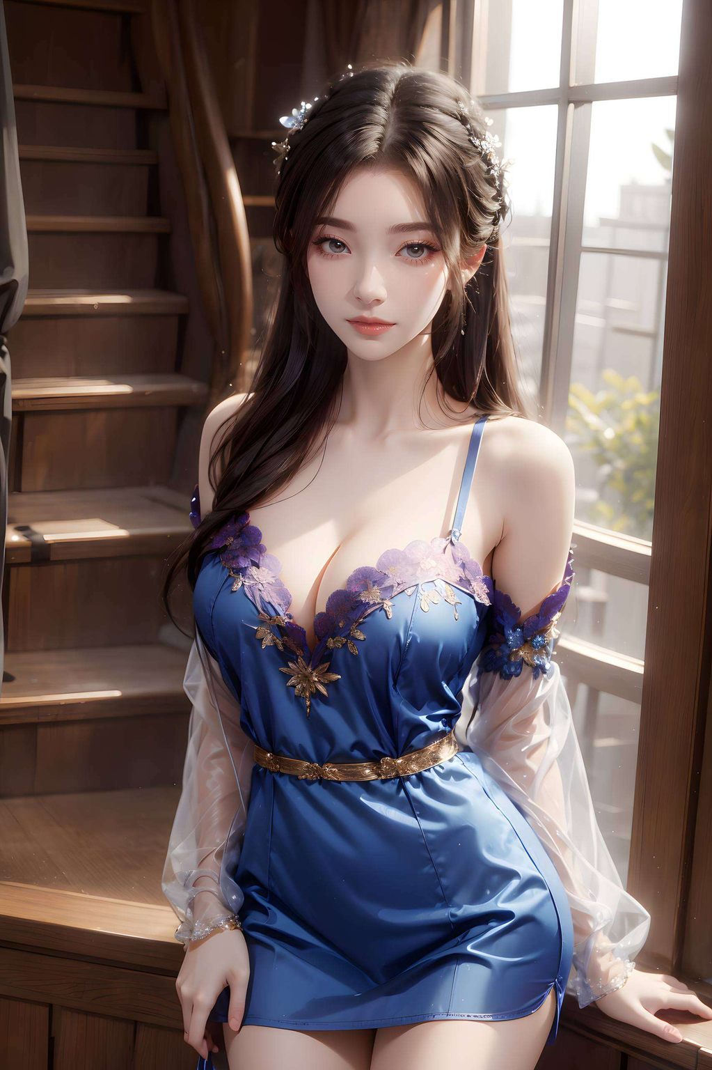 如同紫色的梦幻编织成的旋律她是那动漫美女群像中最独特的一朵