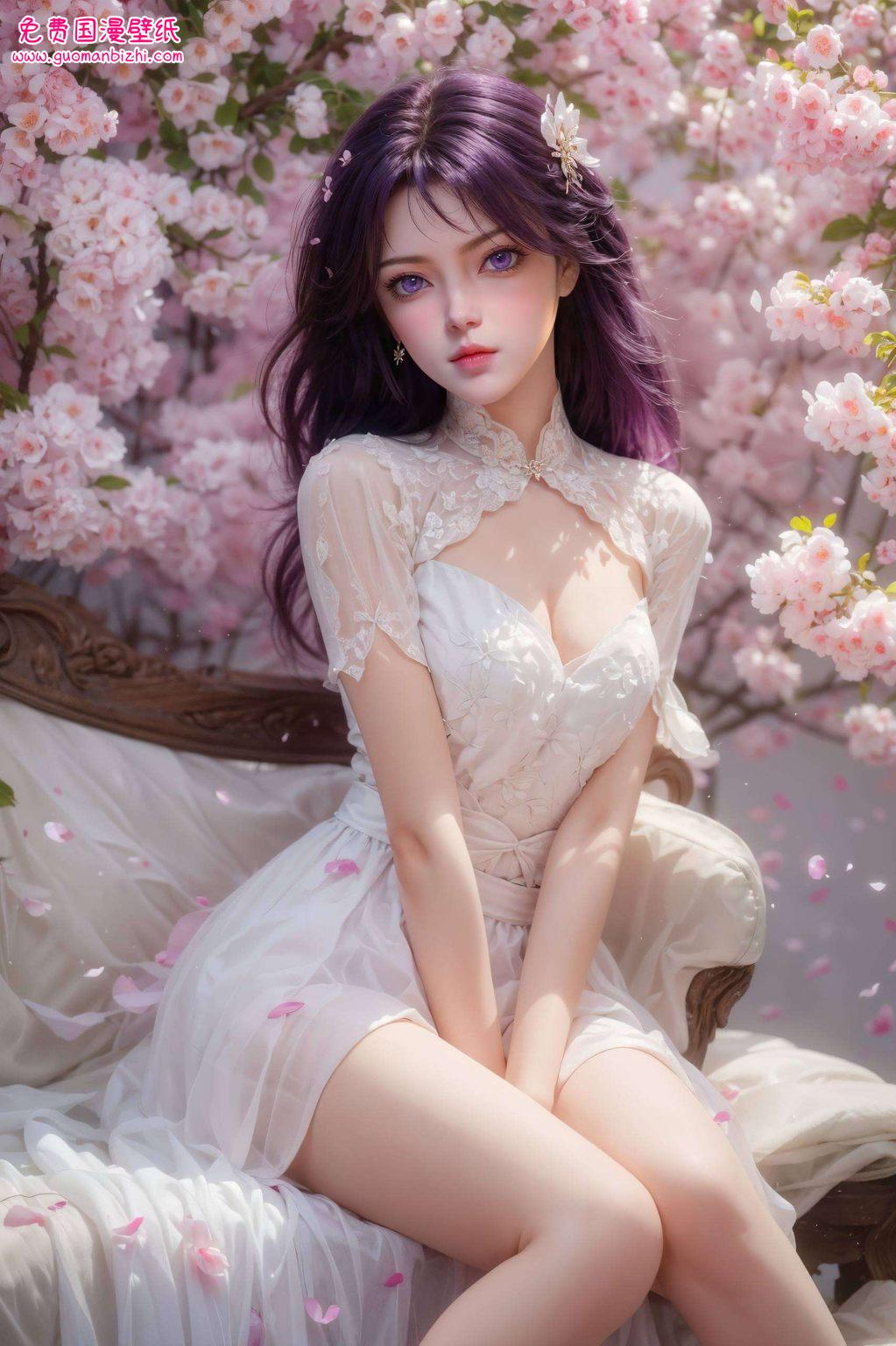 都仿佛带着一丝玄幻的仙气让人忍不住将她的插画壁纸设置为手机背景