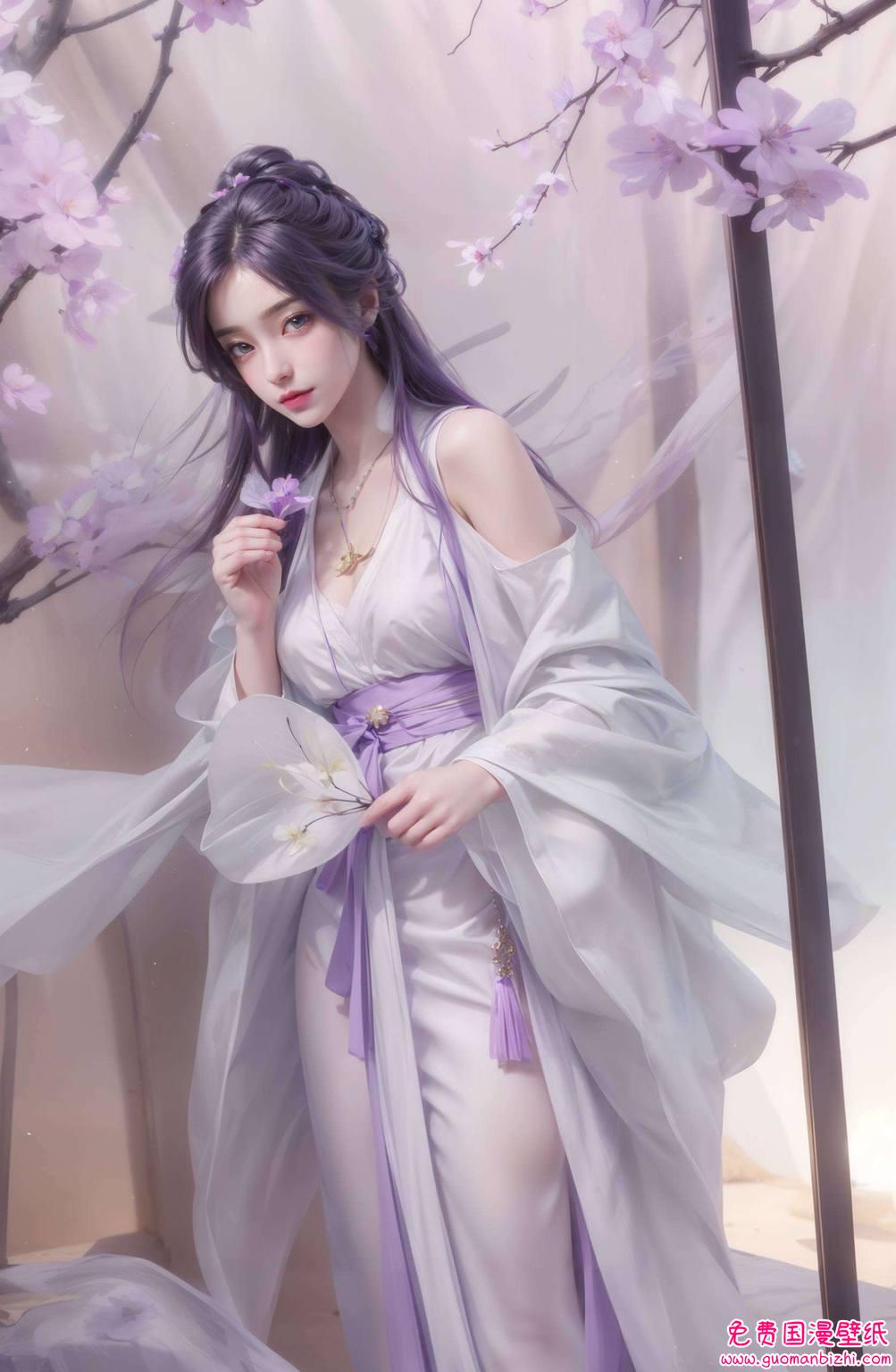 我们遇到了完美世界里的国漫女神穿梭在云曦壁纸的绚丽色彩中