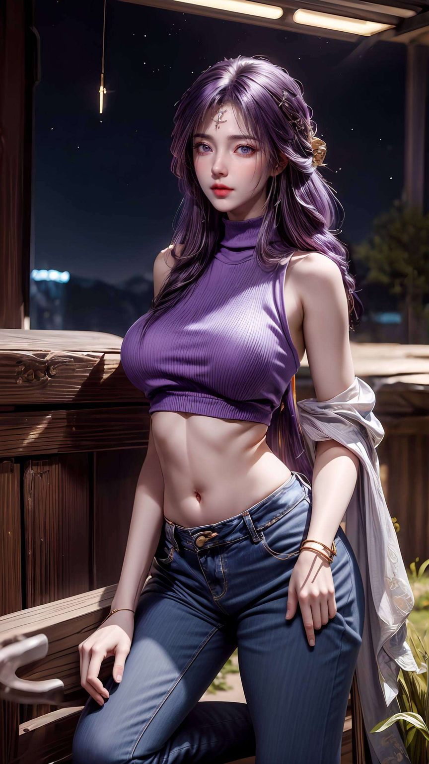 将那份玄幻般的美丽定格在平板墙纸上如同国漫女神中的璀璨明珠