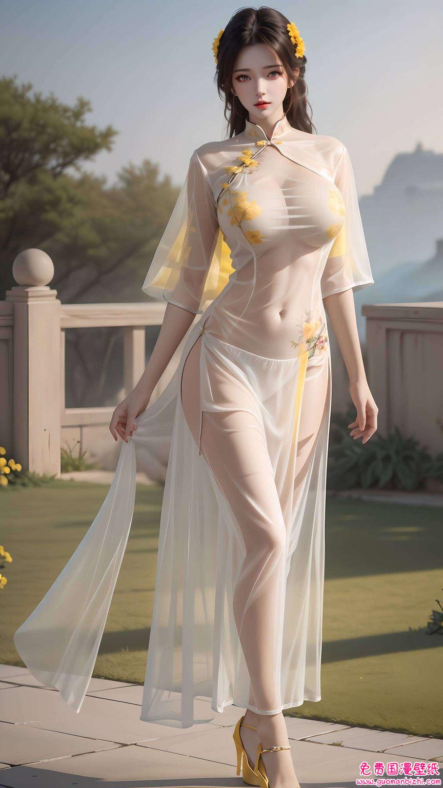 仿佛从《完美世界》中走出动漫美女的灵动