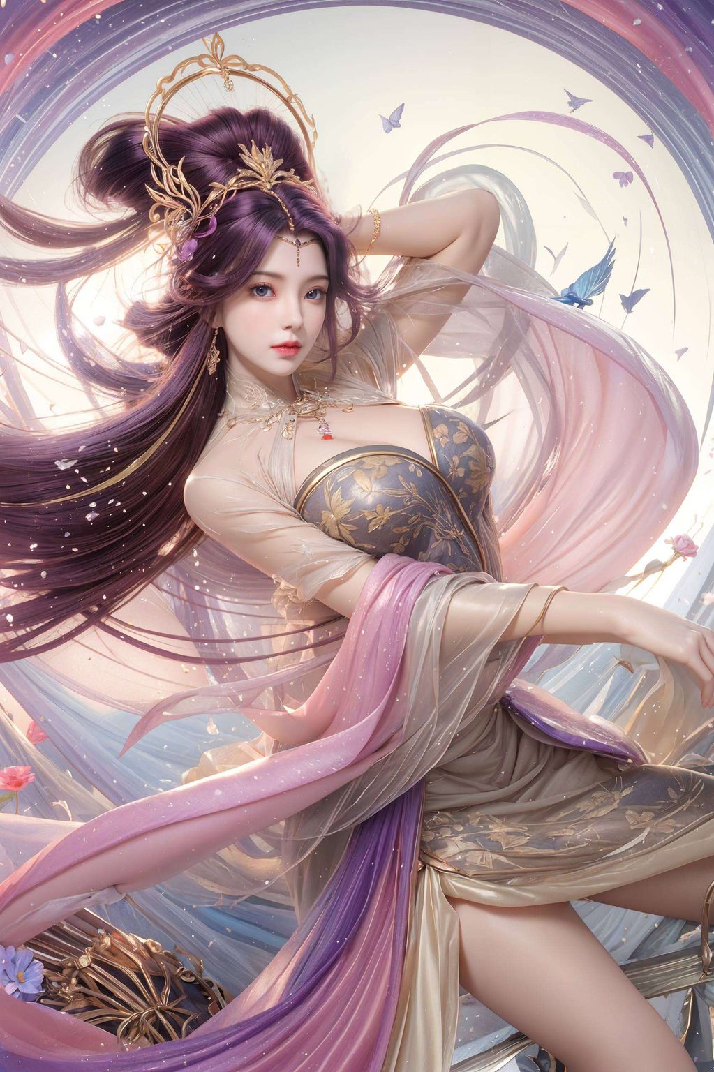 仿佛诉说着一个玄幻的故事她是那片完美世界中的一抹绚丽色彩