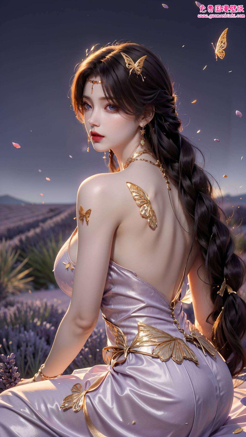 在绚丽的光影交织中是动漫美女中的传奇