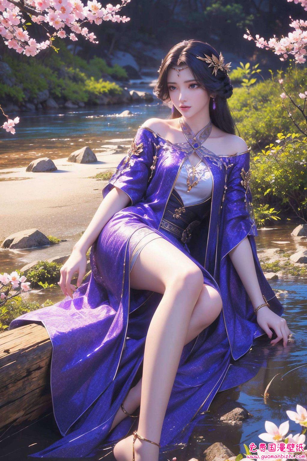 更在动漫美女的行列中独树一帜她的身影如同完美世界的精灵