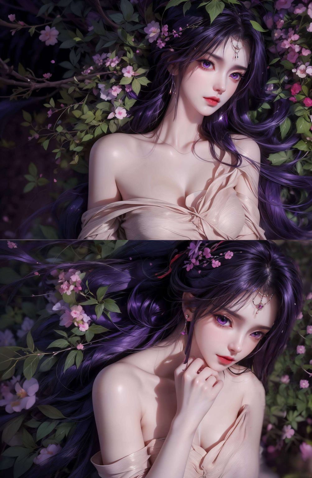 她的眼神里藏着无数玄幻的秘密让人一见倾心