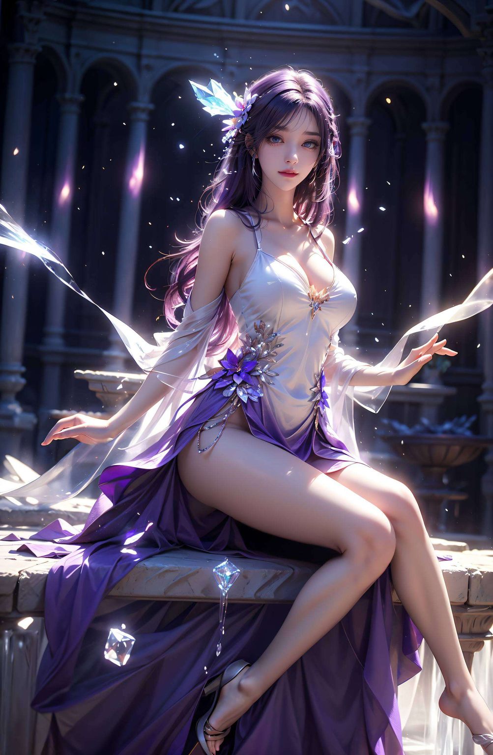 在这玄幻的国漫世界中她的每一次微笑
