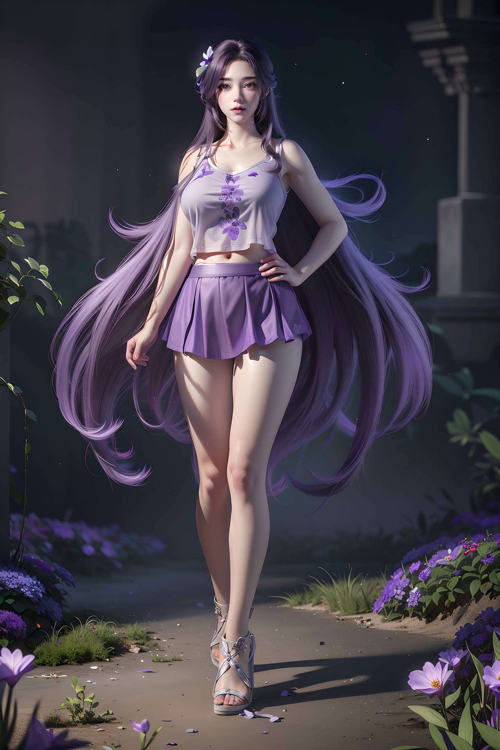 漫步在完美的幻境之中宛如动漫壁纸中的光晕