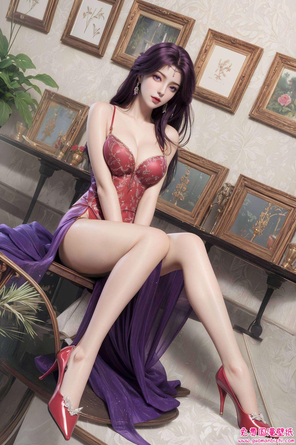 细腻的笔触勾勒出云曦那如梦似幻的仙姿则在这国漫女神与美女的环绕中