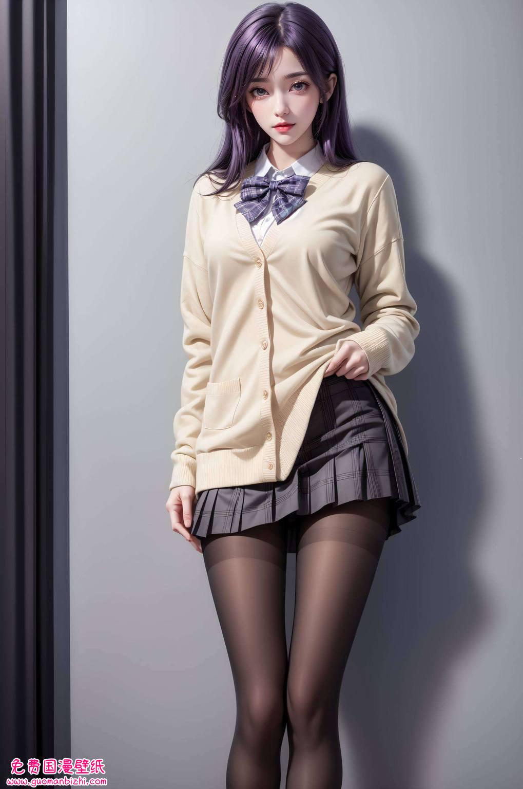 用细腻的笔触勾勒出完美的玄幻意境国漫美女的婉约与苹果风格的极简碰撞