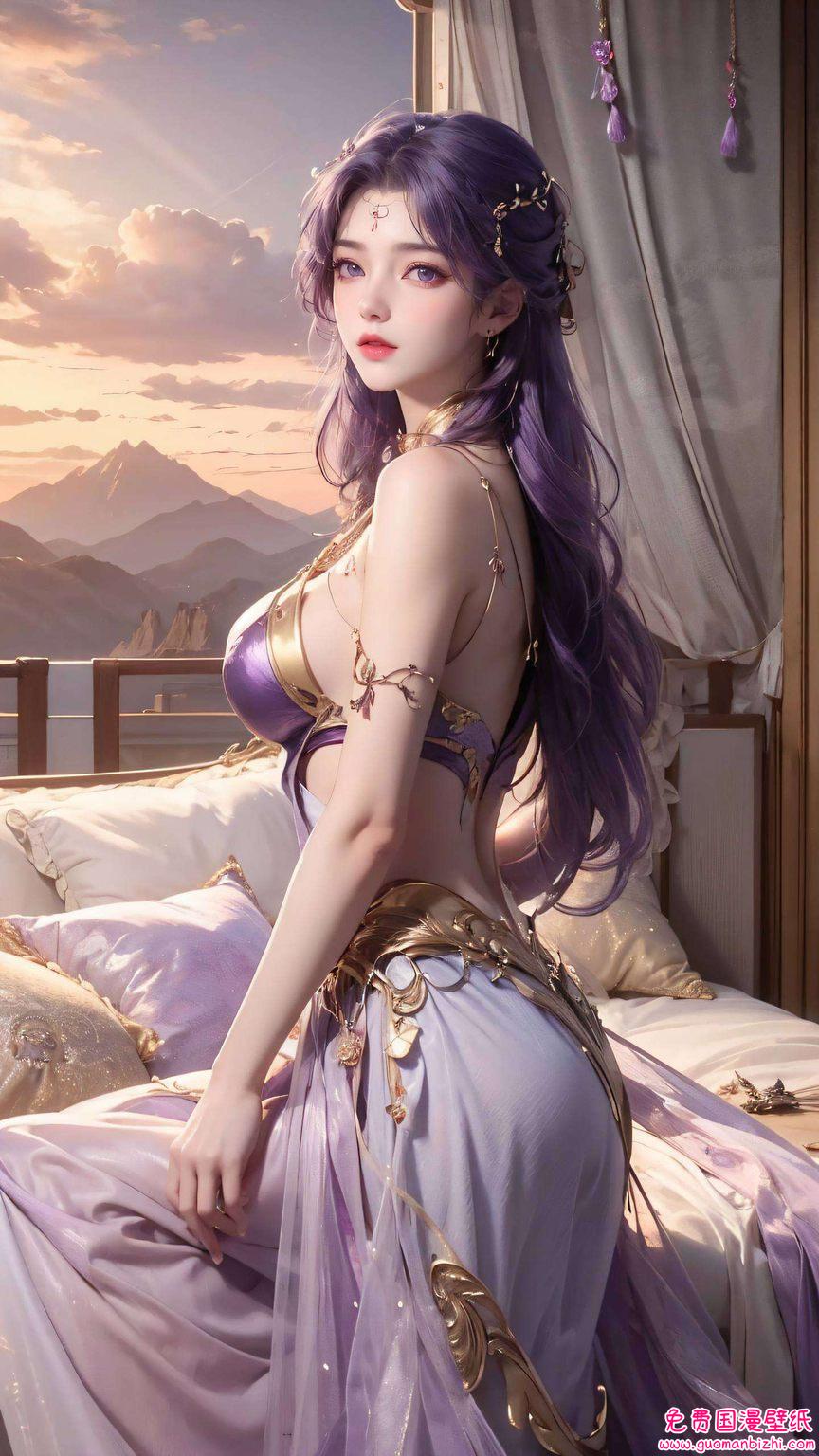 闪耀在玄幻的国度在绚丽的苹果炫彩壁纸中