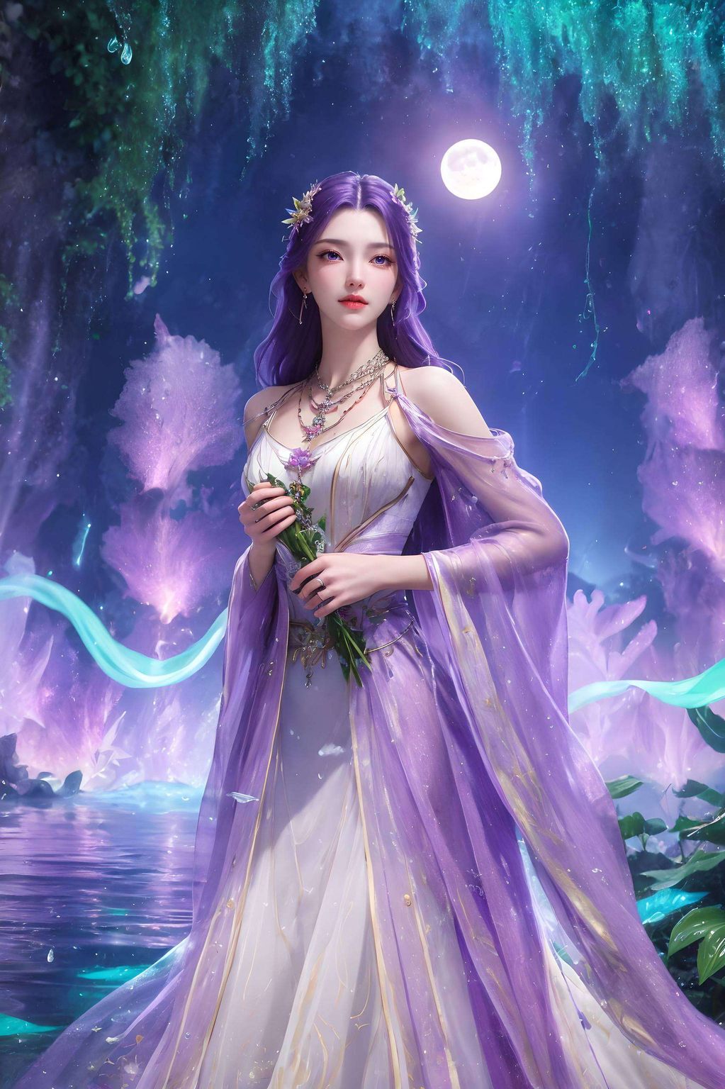 魔曦与云曦这对国漫界的璀璨姐妹花装饰每一寸桌面空间