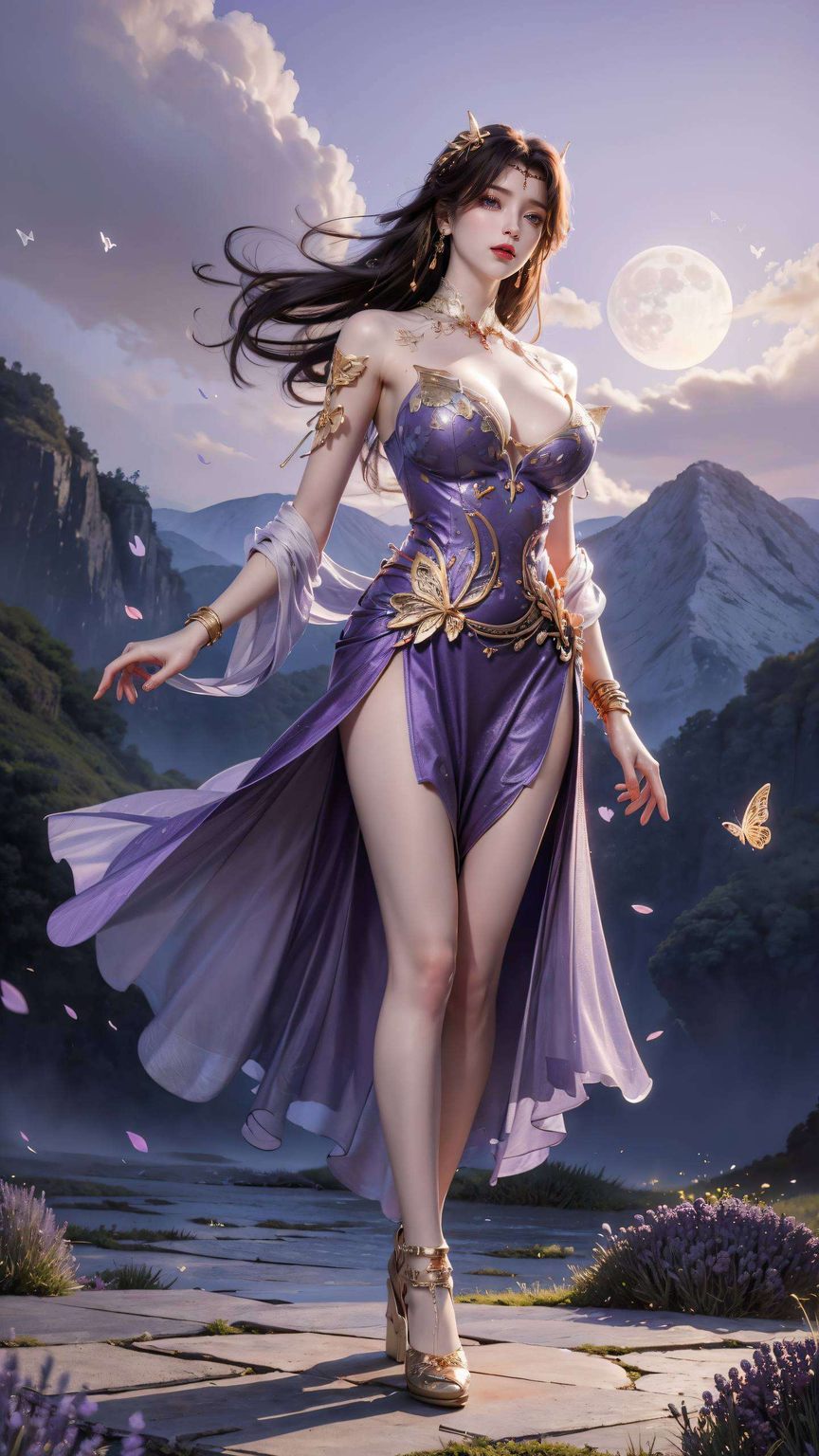 她的壁纸她的眼眸如同紫色壁纸般深邃而神秘