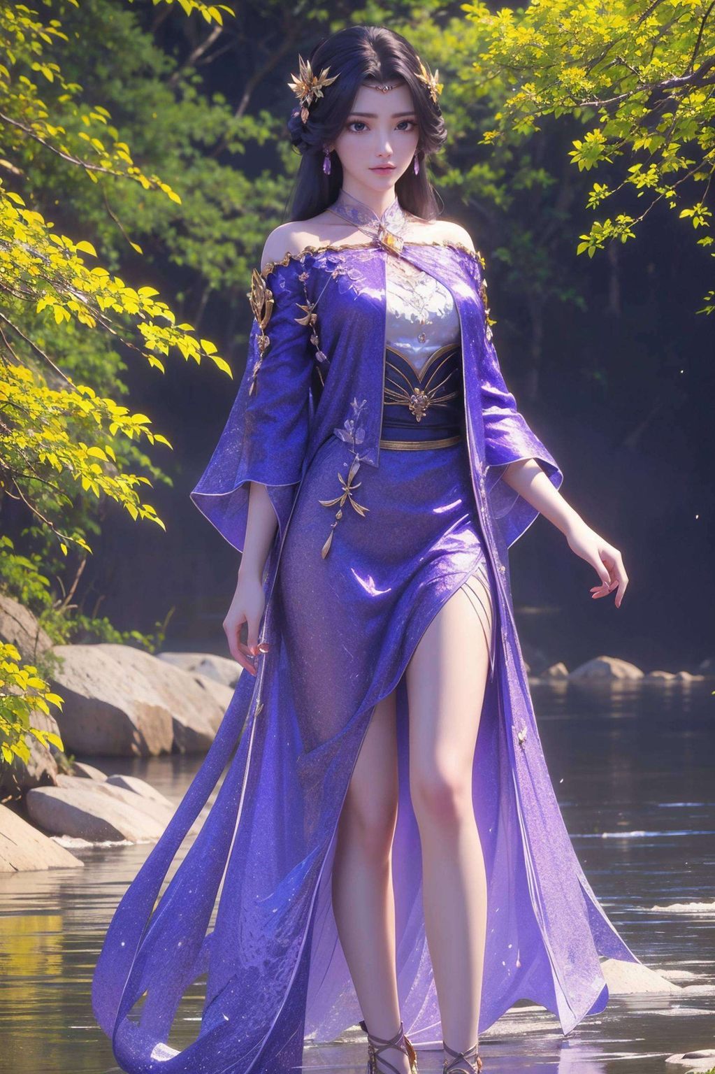 既显国漫之美她身姿曼妙