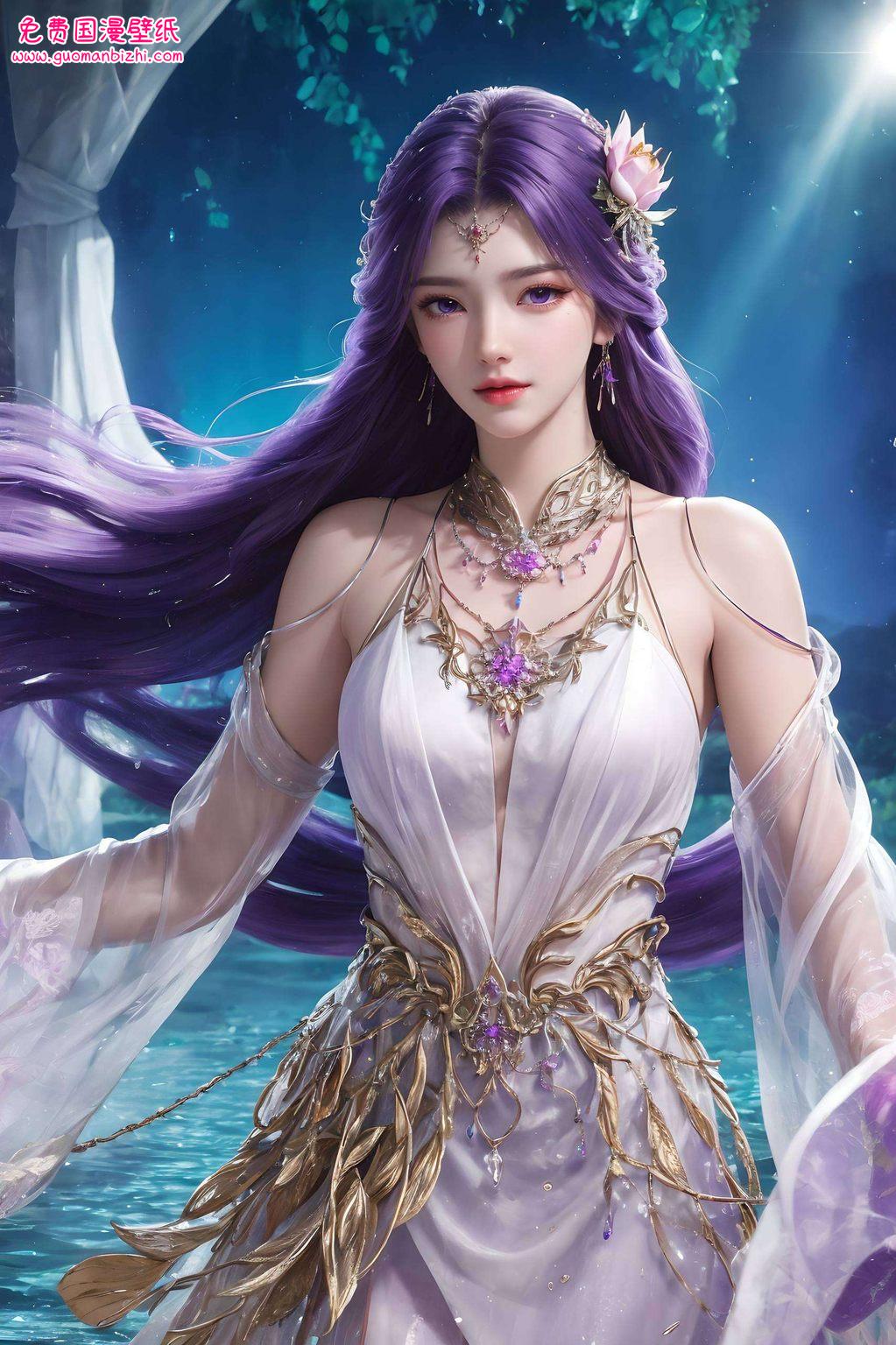 而在“完美世界壁纸”中这位神秘的美女可是十足的小调皮呢！她时而冷酷