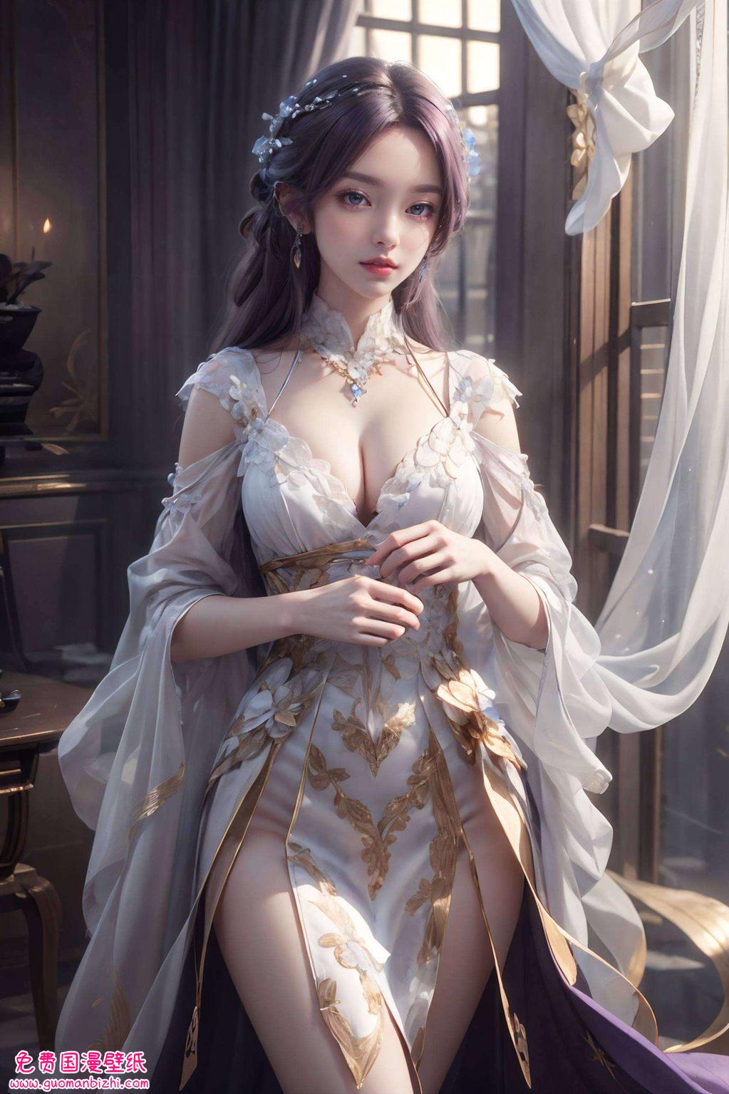 让你的手机也变得美美哒!🌸✨🌟完美世界的玄幻色彩与她绝美的容颜相映成趣