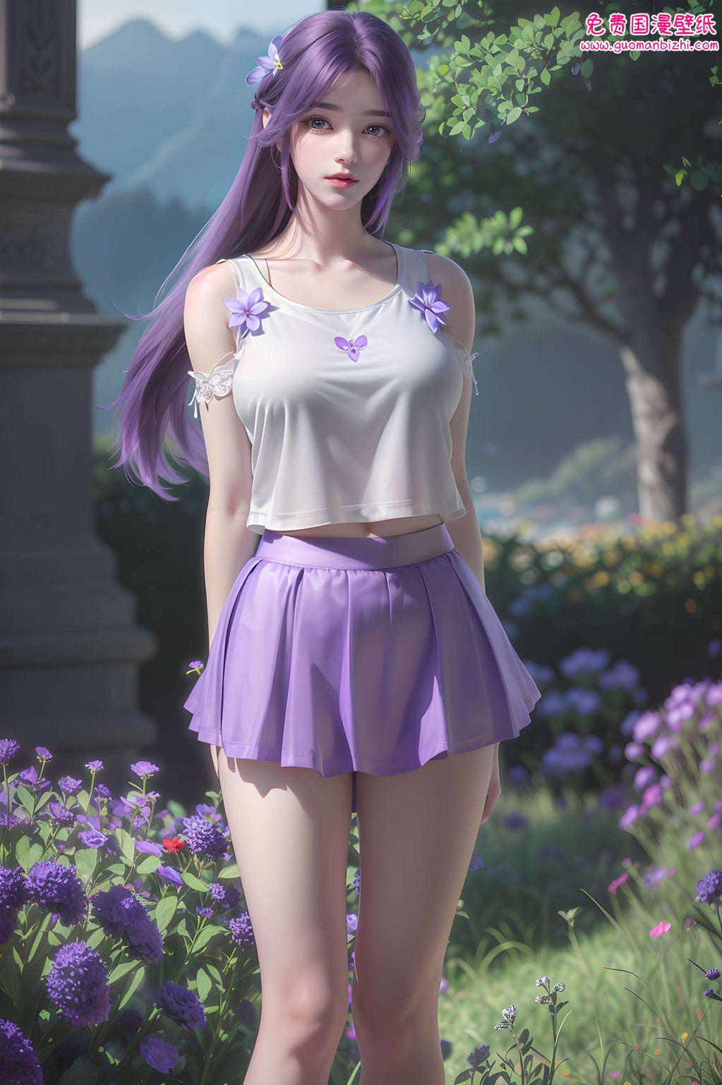 宛如一朵盛开在完美世界中的仙花云曦轻舞着她的长裙