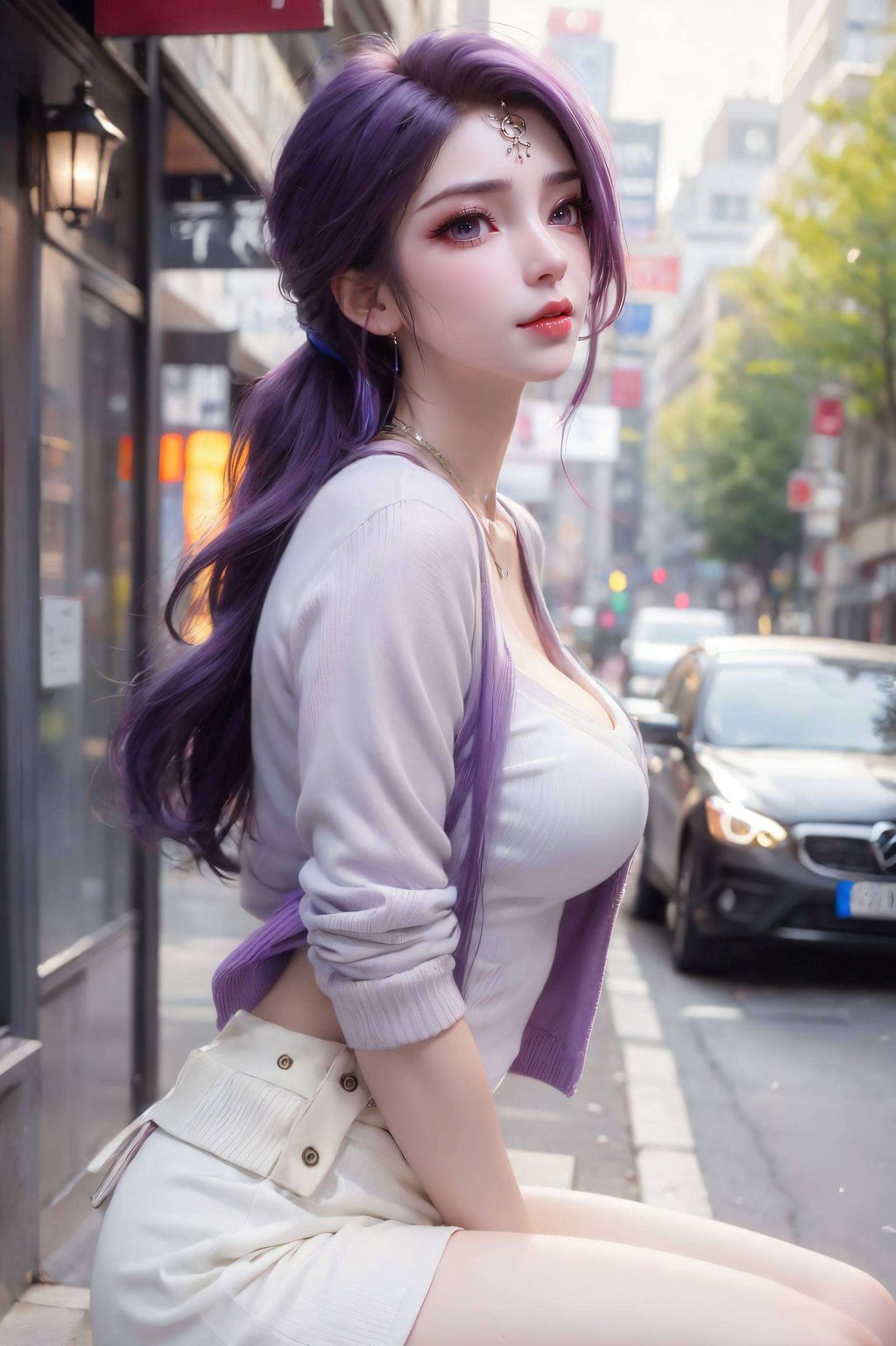 她就像是从完美世界穿越而来的梦幻美女嘿