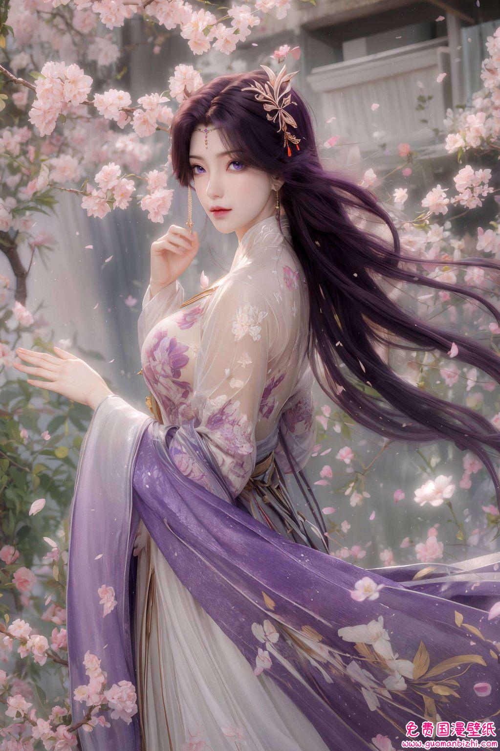 石昊与云曦的壁纸映入眼帘如云曦的飘渺