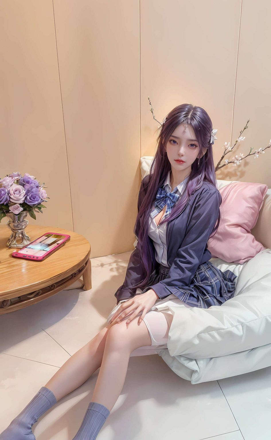 每一幅都是对动漫美女深邃情感的描绘我仿佛感受到了国漫女神的灵动魂魄；在完美世界壁纸的奇幻色彩里
