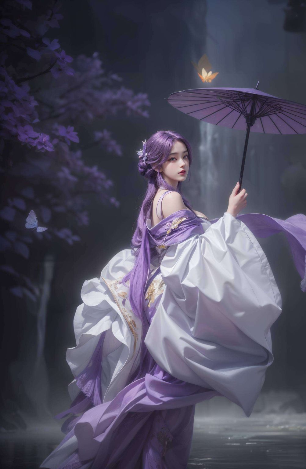 她是完美世界的代表让这位国漫美女成为你电脑桌面的一道亮丽风景线吧！