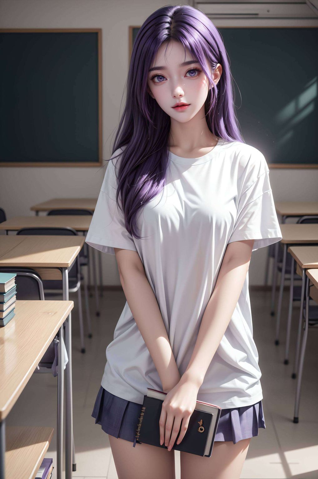 动漫美女的每一次微笑每一次目光触及