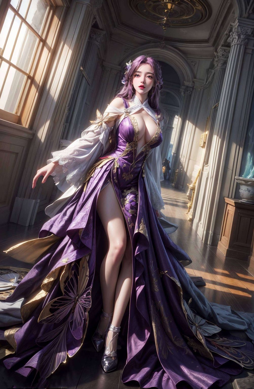 壁纸间美女如云乐在其中