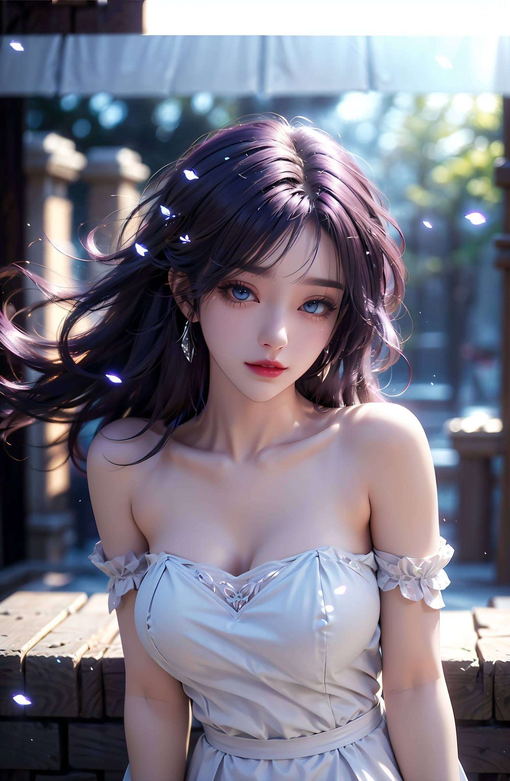 感受着国漫之美在紫色壁纸的柔美映衬下