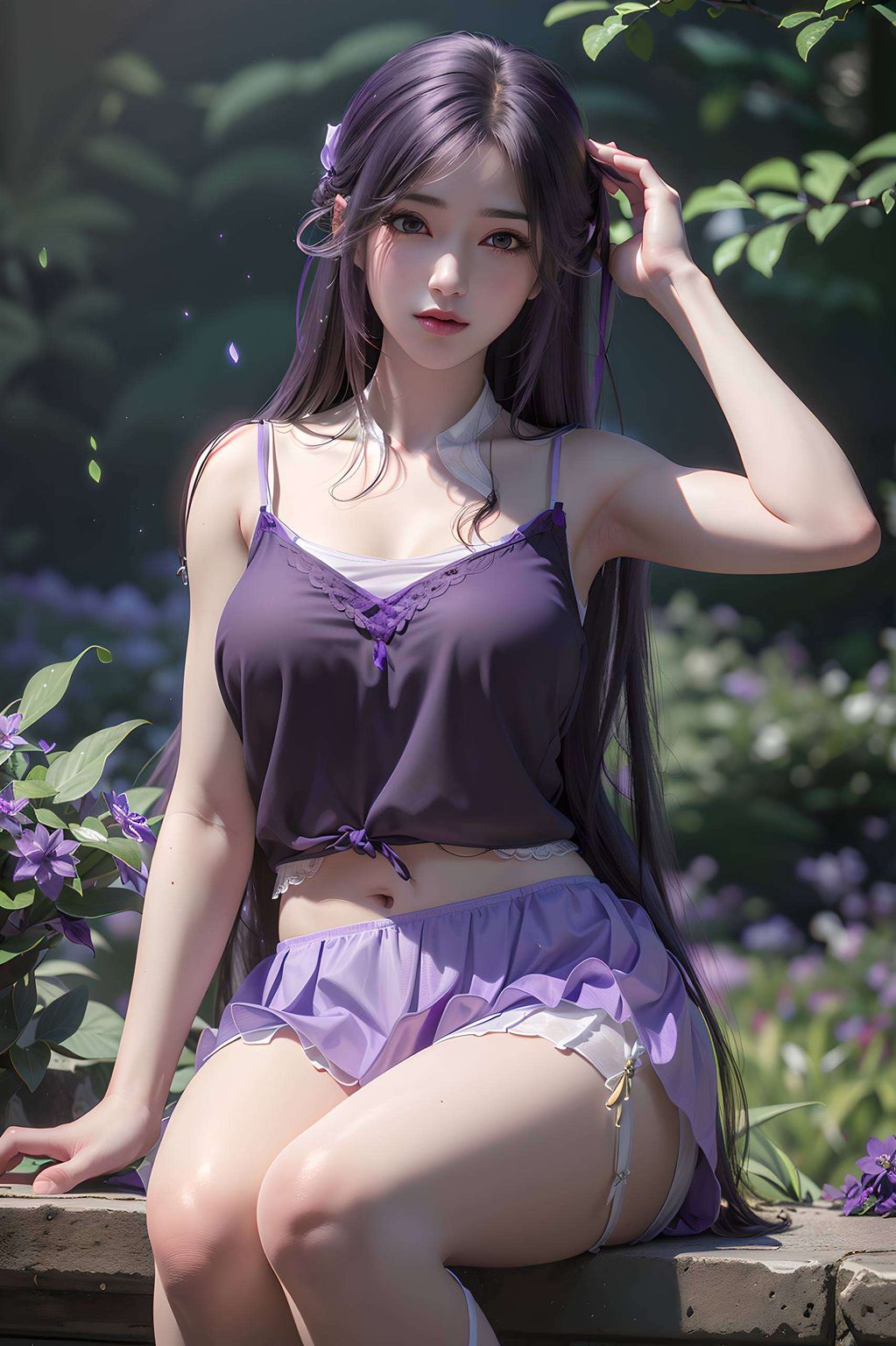 云曦以她的美如同完美世界的梦幻女神