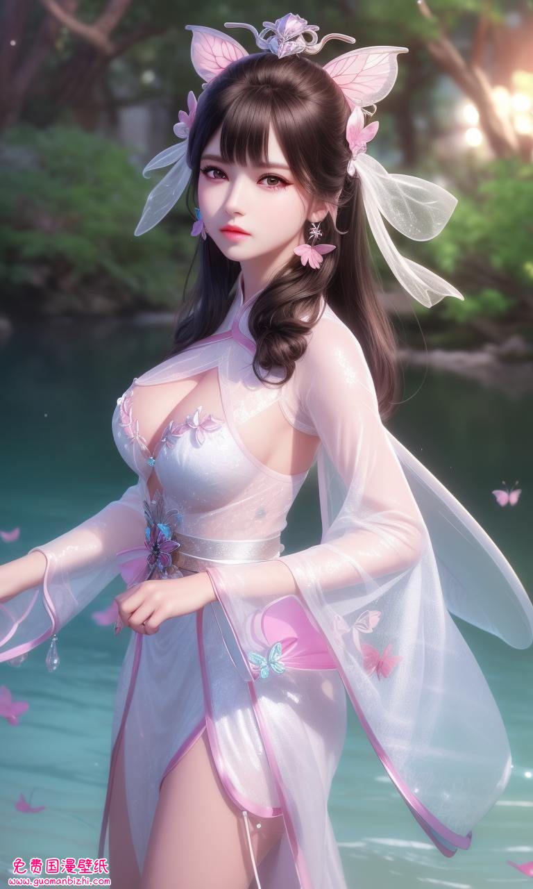 完美世界里的仙子气质动漫爱好者的桌面宠儿