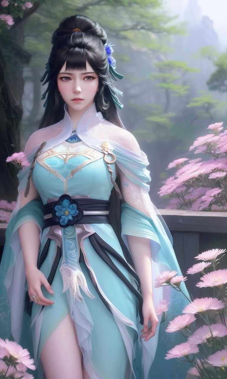 她就是那个让无数动漫迷为之倾倒的玄幻美女简直是个国漫界的颜值担当啊！高清电脑壁纸上的她