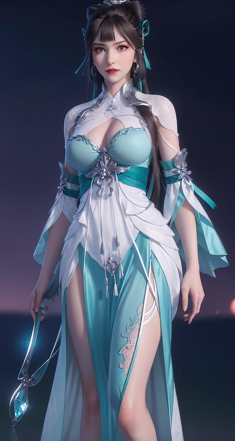 她是国漫中的绝世美女都仿佛在诉说着一个古老而神秘的故事