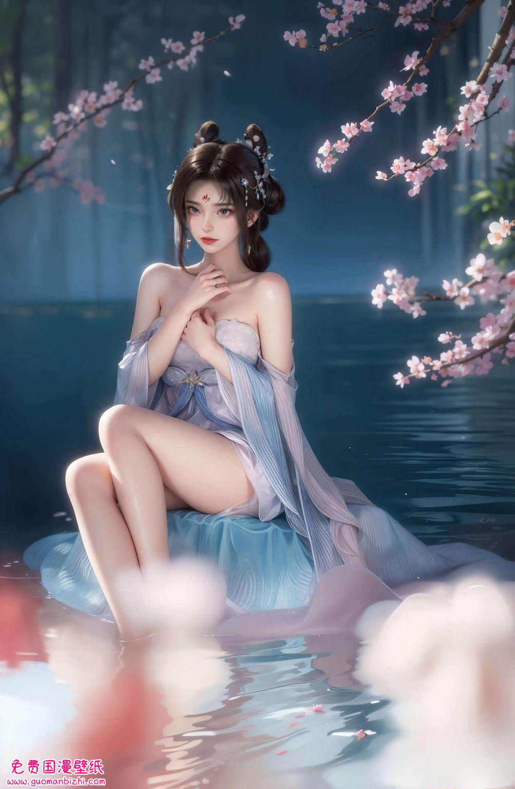 这幅仙逆程灵原画壁纸不仅是对国漫女神形象的致敬