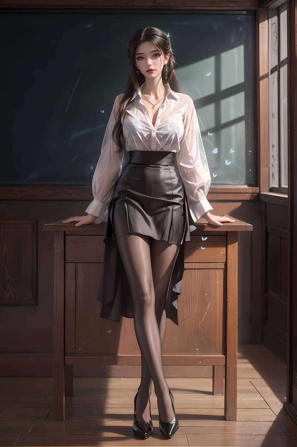 这幅AIGC免费壁纸包宛如一幅流动的画卷
