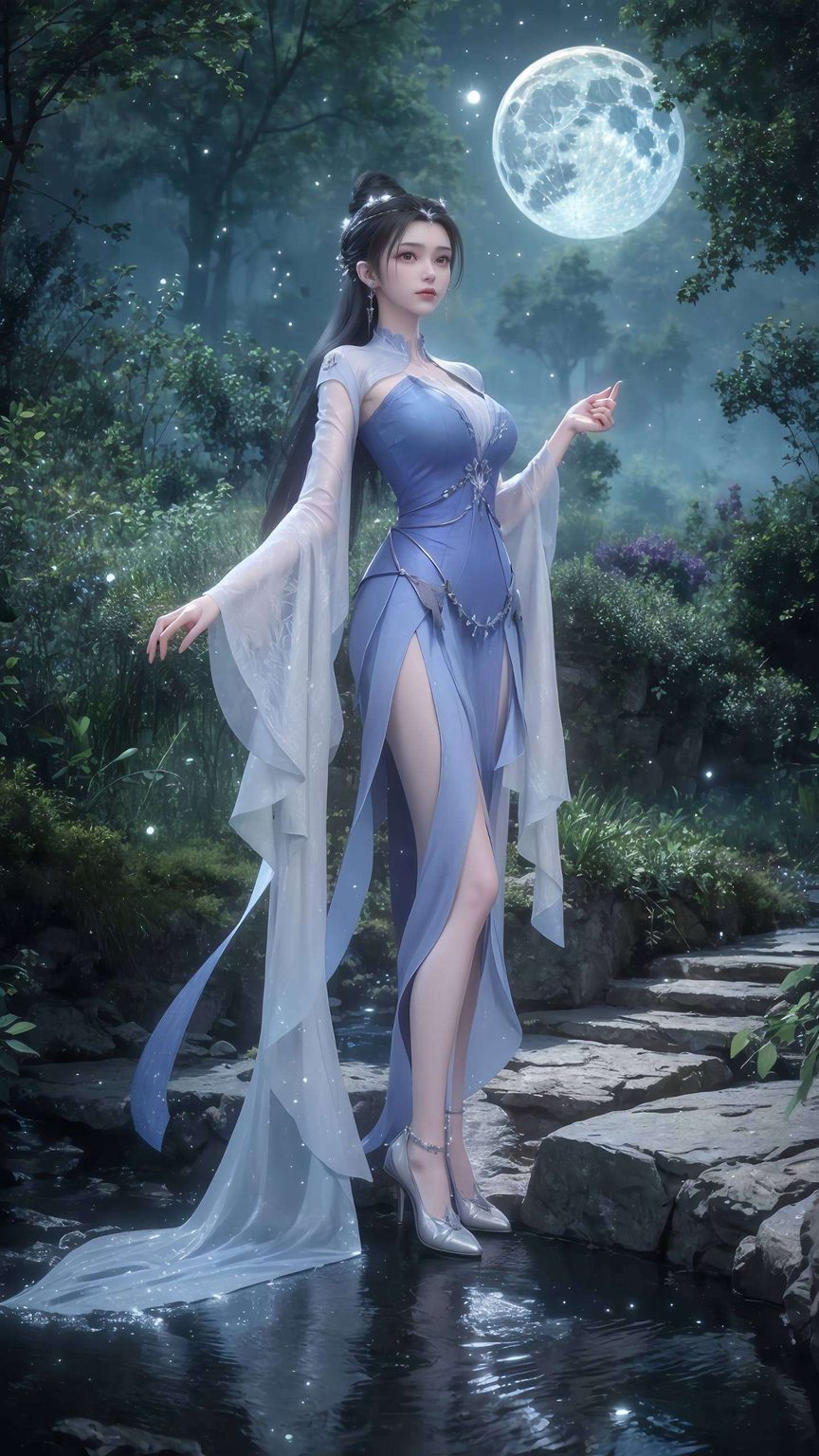 这位国漫女神可是美得让人“仙逆”啊！穿上苹果炫彩今儿给您介绍一款绝世好壁纸——火火壁纸上的李慕婉