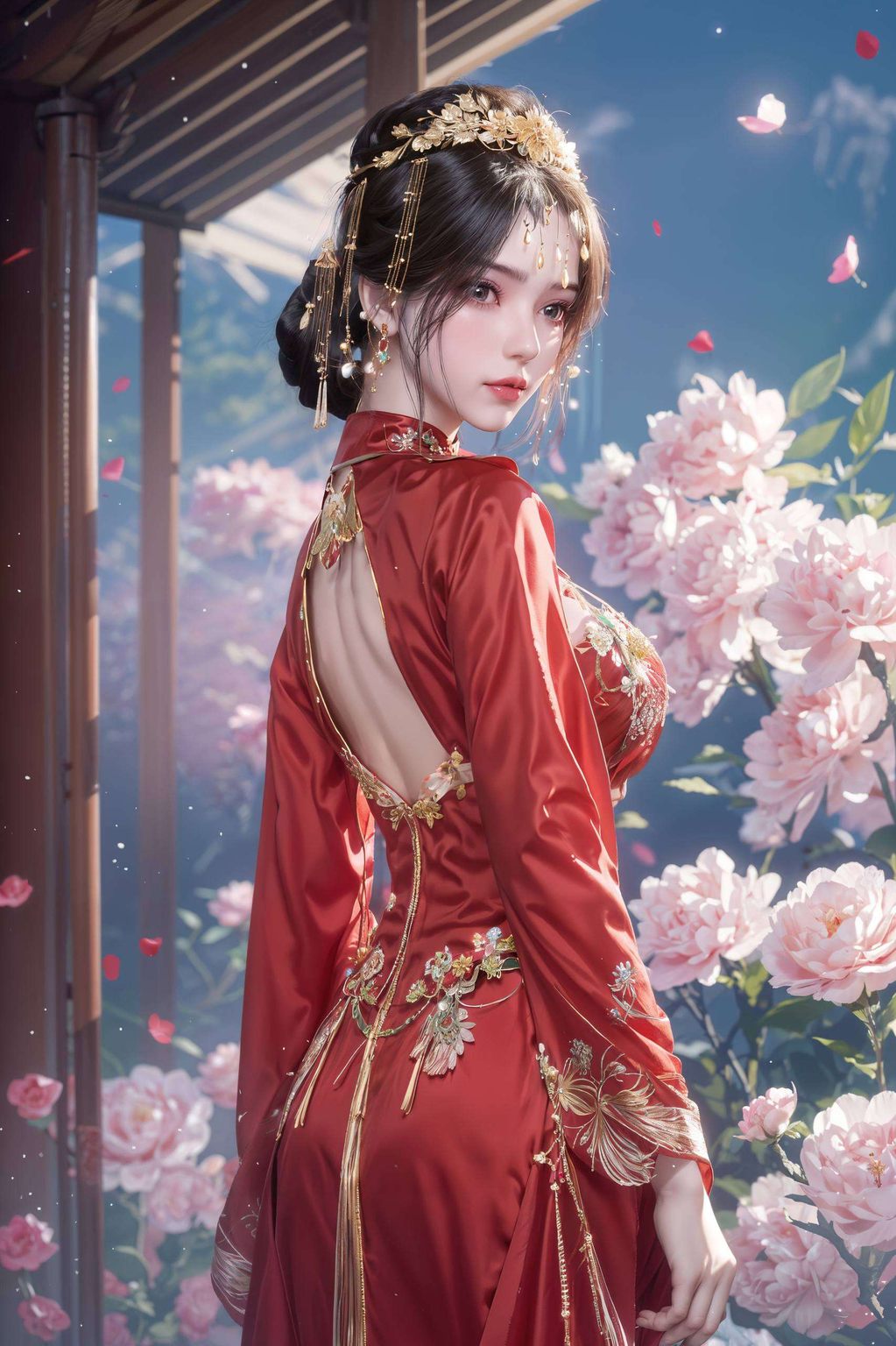 在平板上铺展开来的是一幅幅国漫的绚丽画卷都像是在讲述一个玄幻世界里的美丽传说