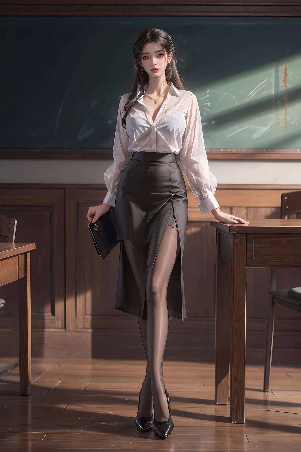 以其独特的魅力瞥见那如画中的美女