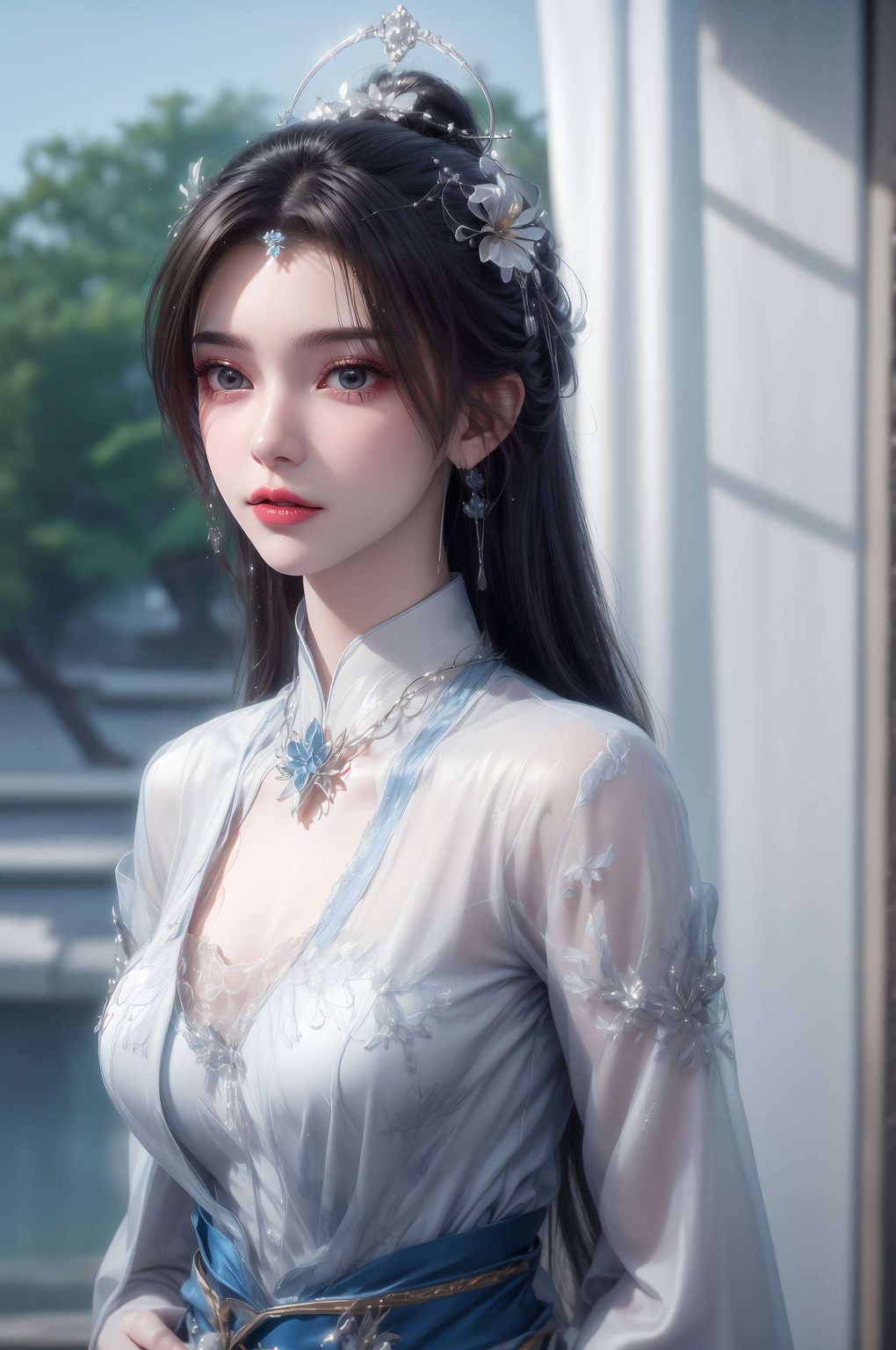 谁让她是我国国漫界的女神担当呢？这高清1920x1080的壁纸让人瞬间穿越到那个充满仙气的世界
