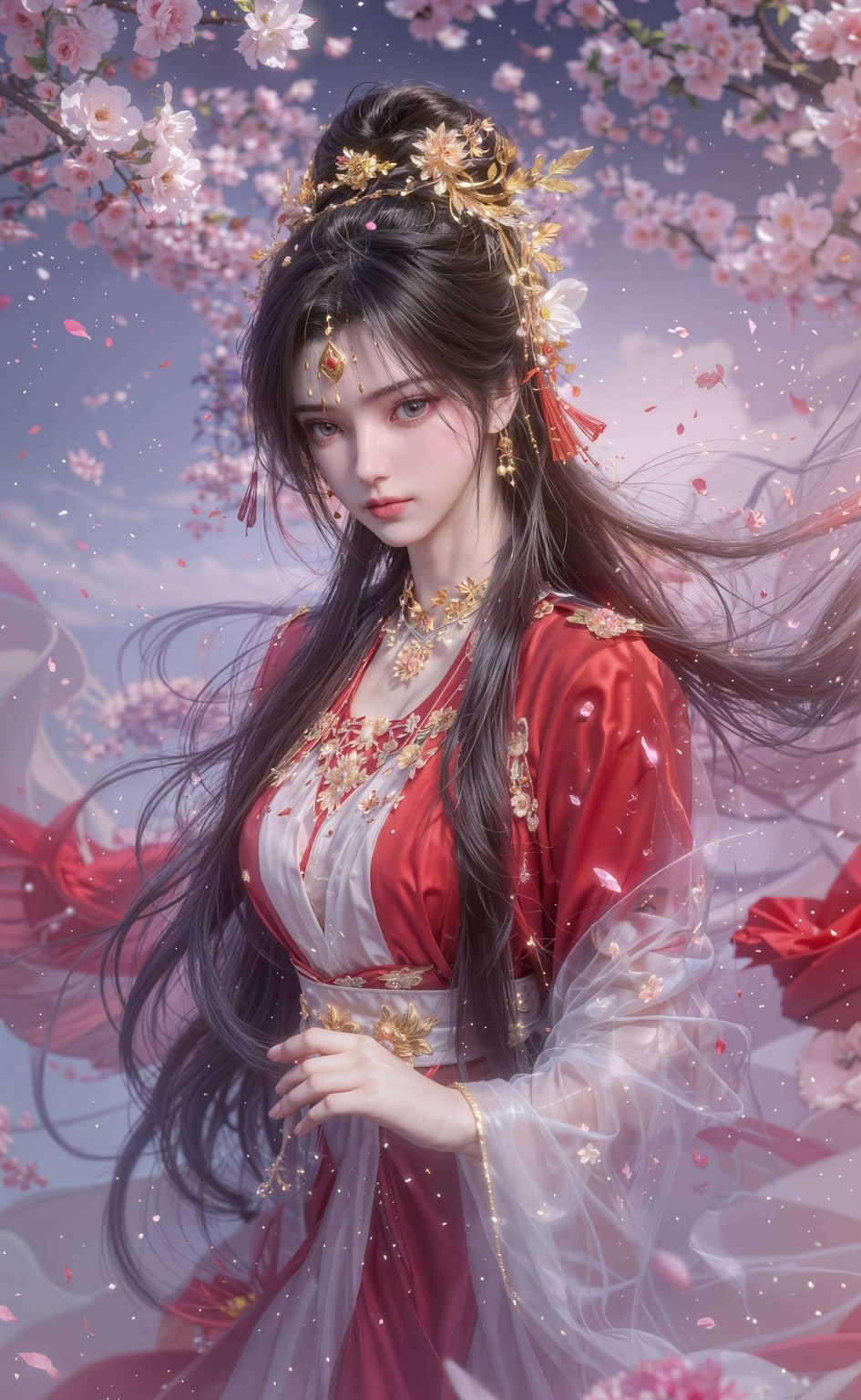 在绚丽的苹果桌面上这款壁纸将仙逆的玄幻意境与国漫美女的魅力完美融合