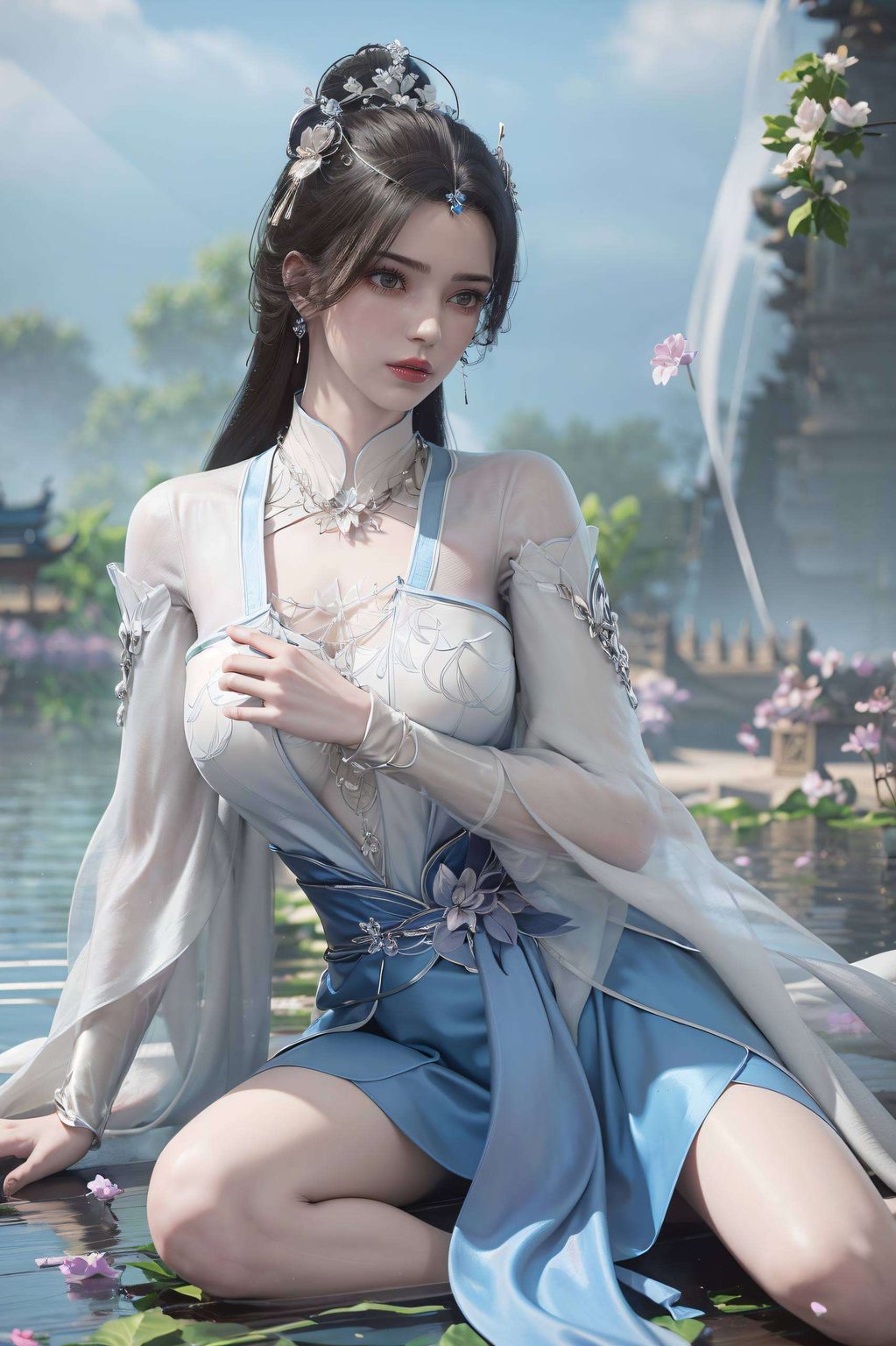 是不是让你的电脑瞬间变得玄幻起来？别客气让她成为你桌面上的美丽风景线！