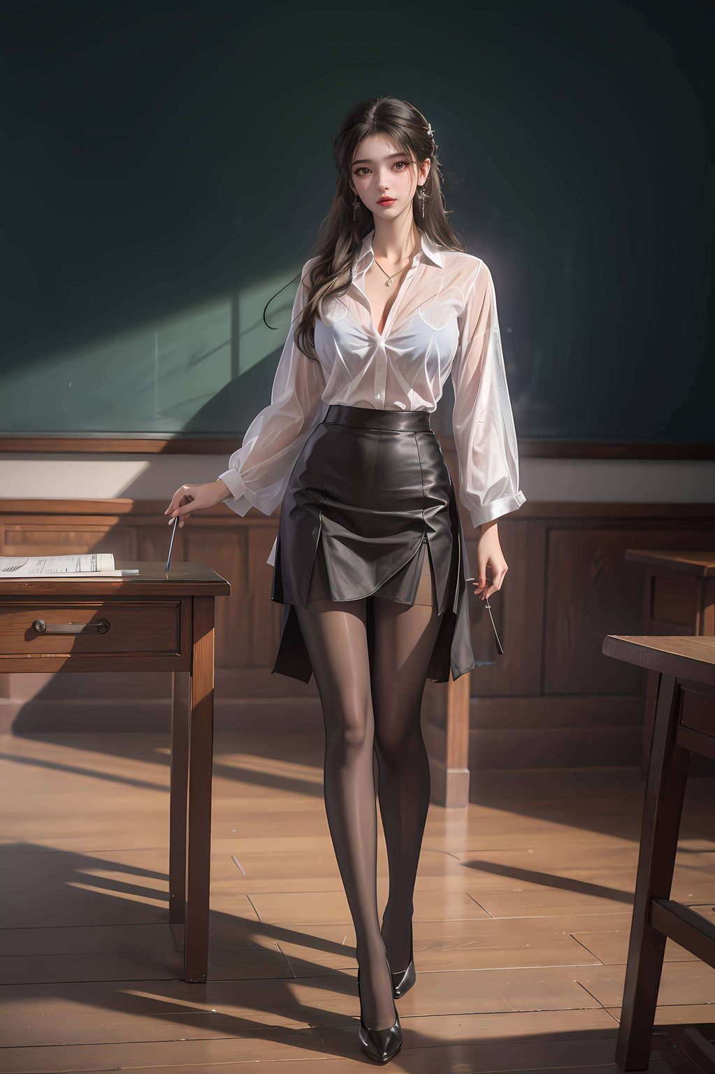 李慕婉壁纸AI一袭青衣
