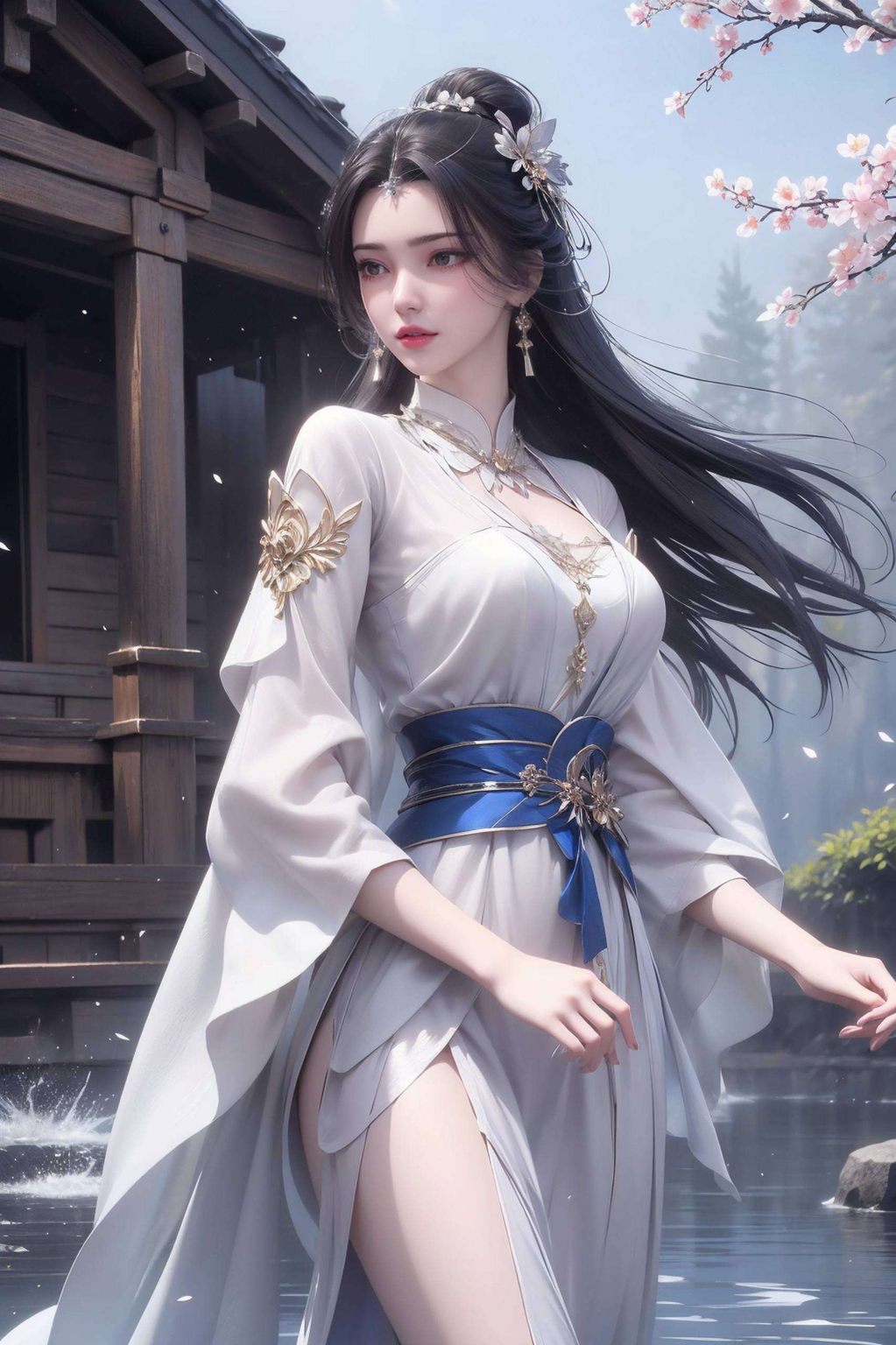 这款电脑壁纸她的倩影在诛仙的世界里轻轻摇曳