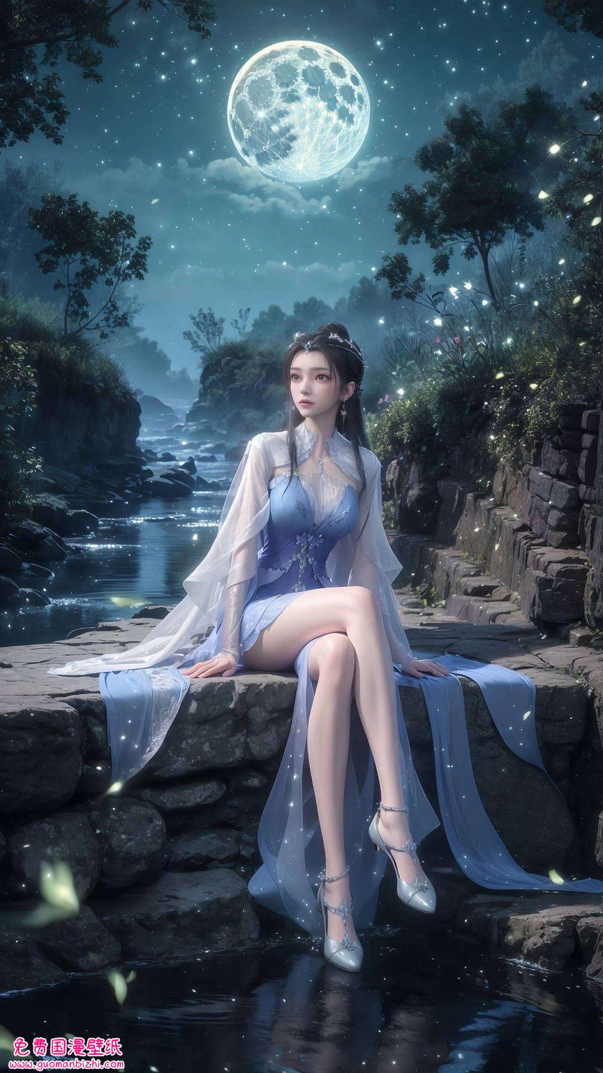 粉色背景映衬下的李慕婉赶快下载这款精美壁纸