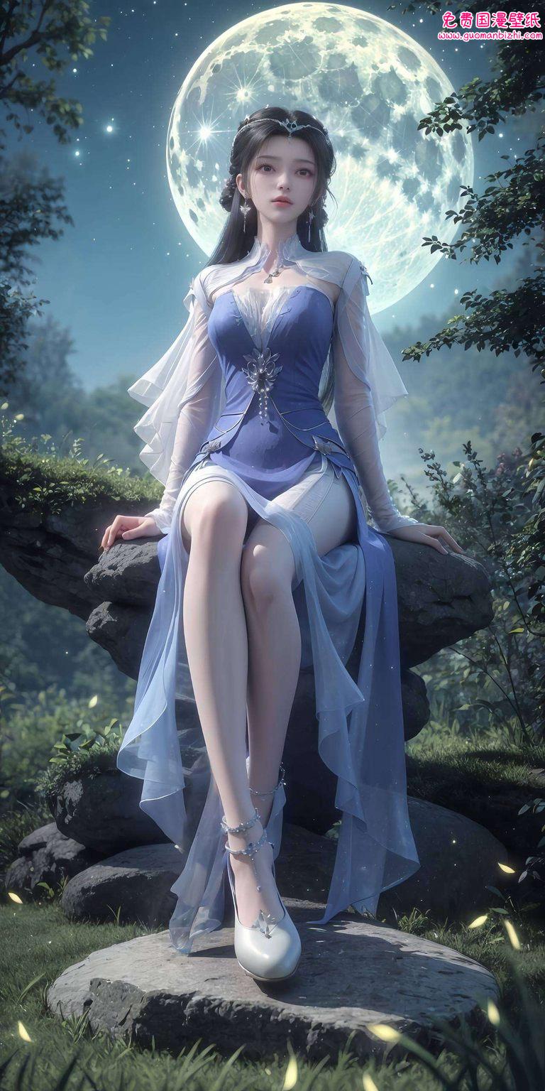 那平板墙纸上的她这位女神名叫李慕婉