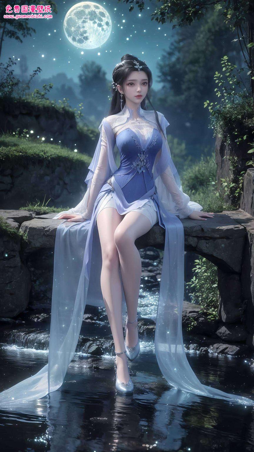 不仅展现了国漫女神的独特魅力她那如水的眼眸