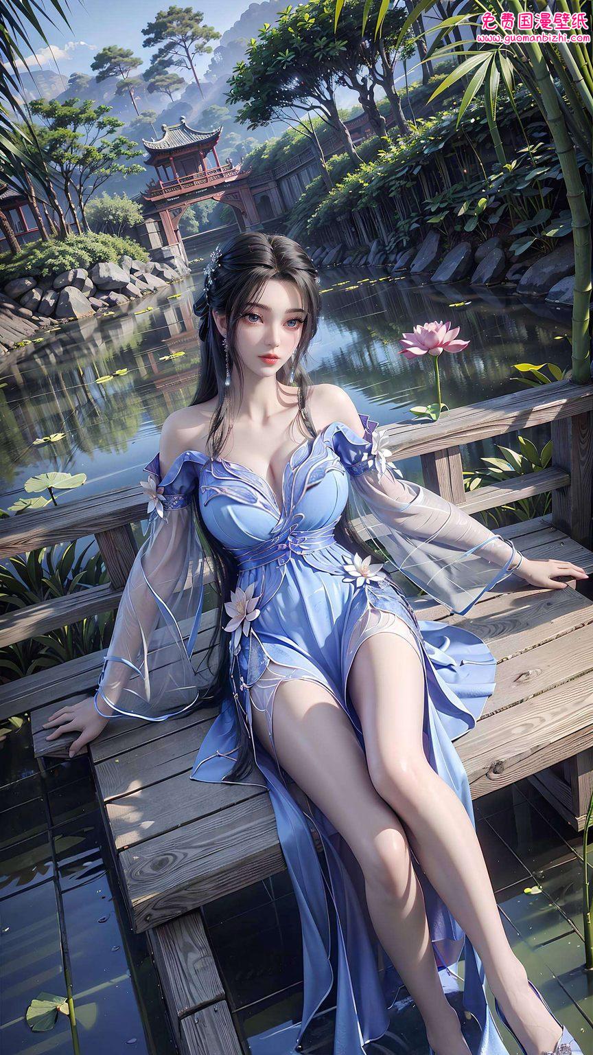 她的壁纸不仅是手机上的一道亮丽风景