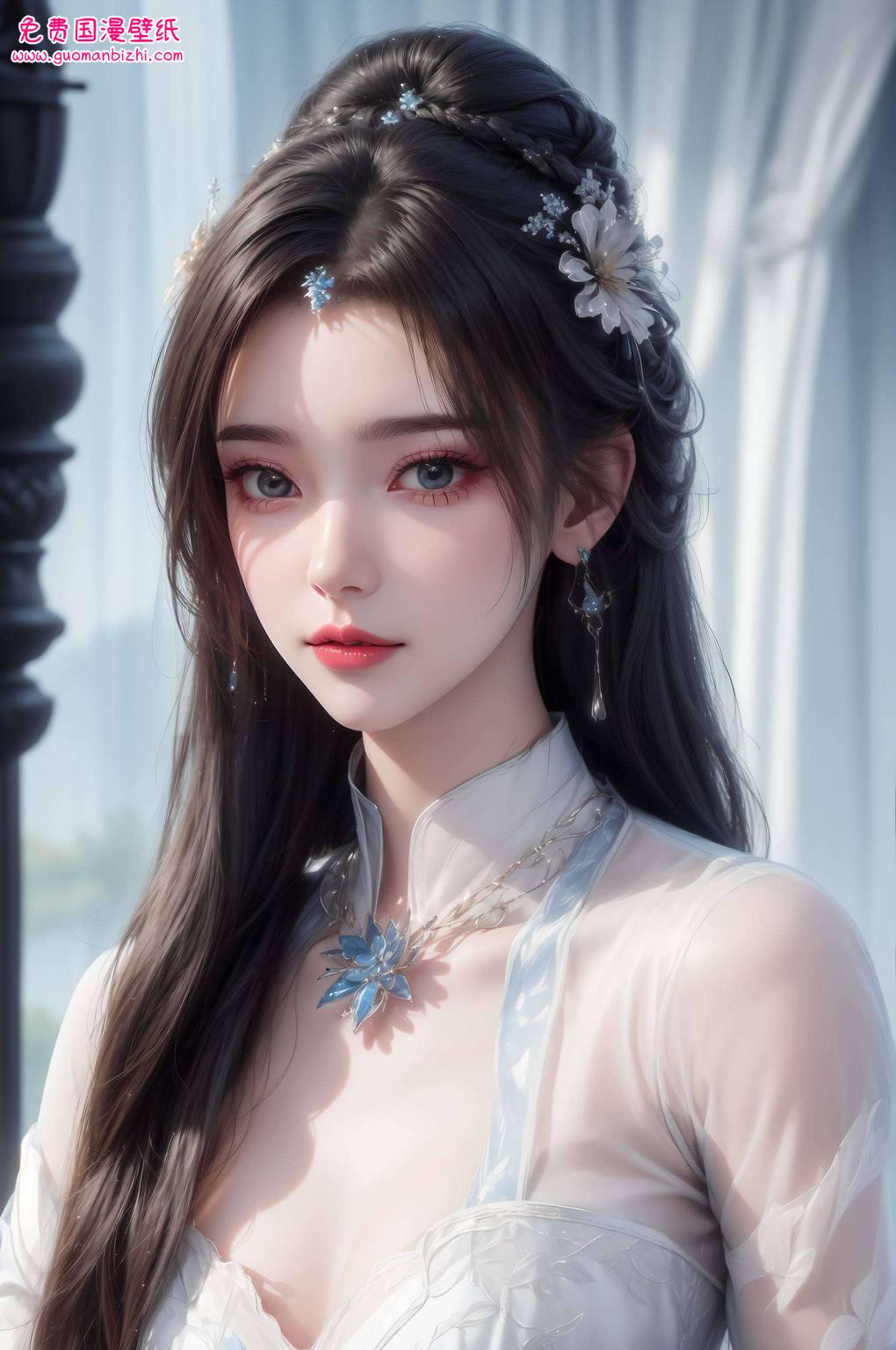 在这张壁纸中得到了最完美的诠释李慕婉的仙韵之美翩翩如仙