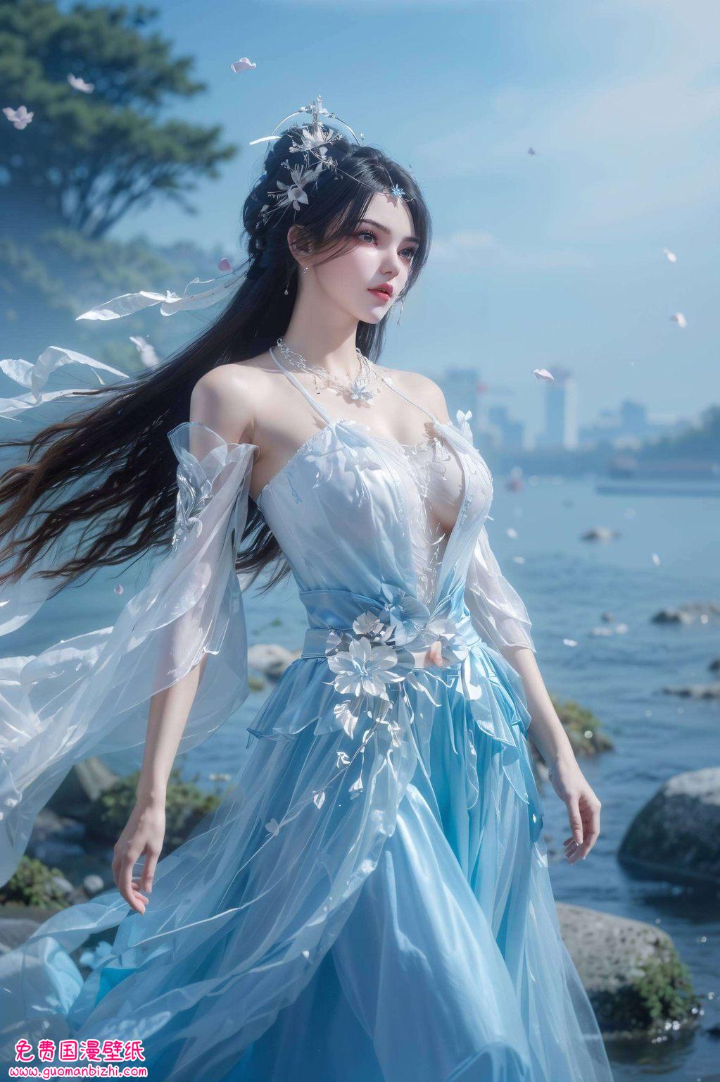将国漫女神的柔美与玄幻世界的壮丽完美融合仙逆壁纸里的李慕婉宛若一朵盛开的花