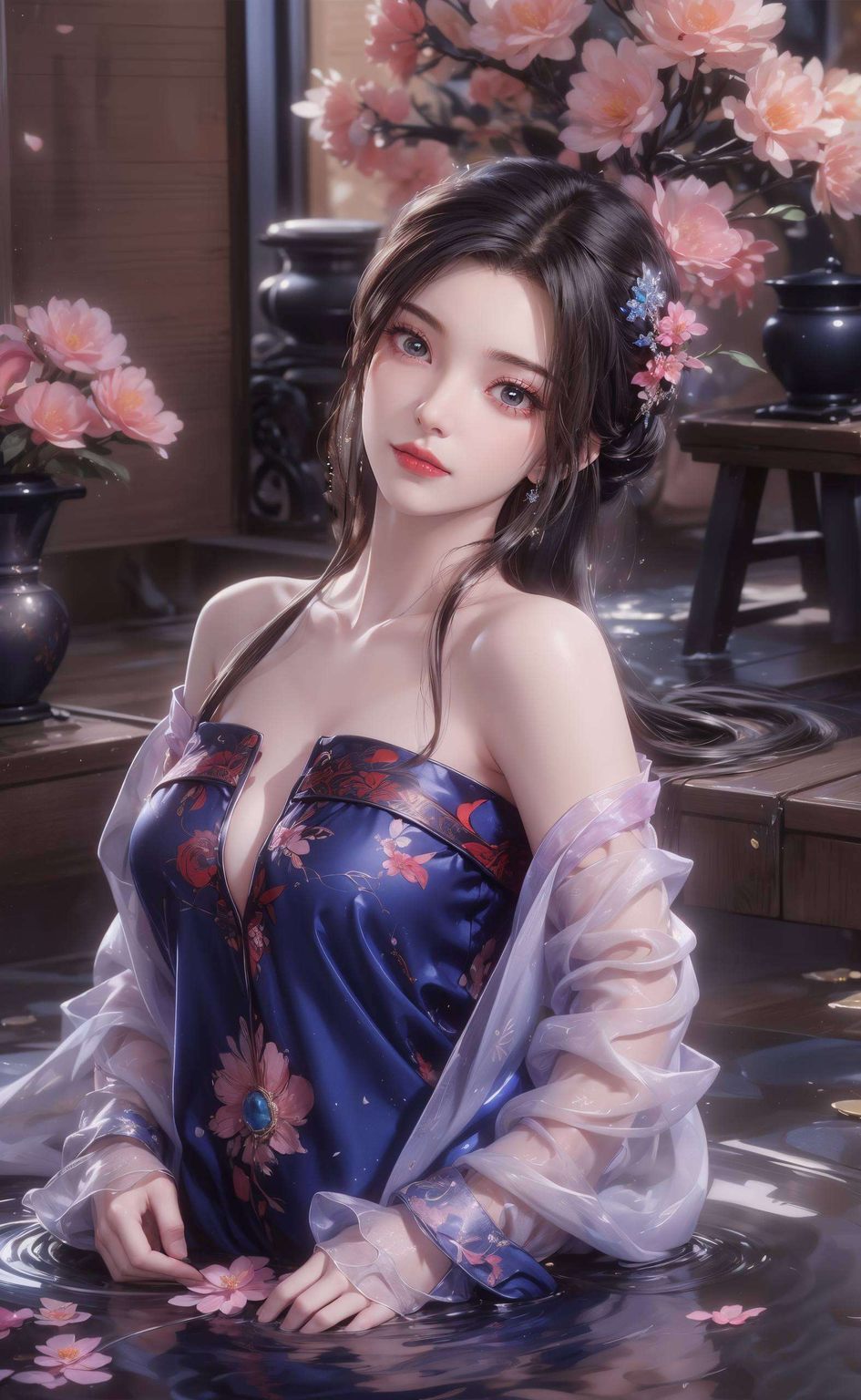 在国漫的世界里不仅完美展现了她的仙气飘飘