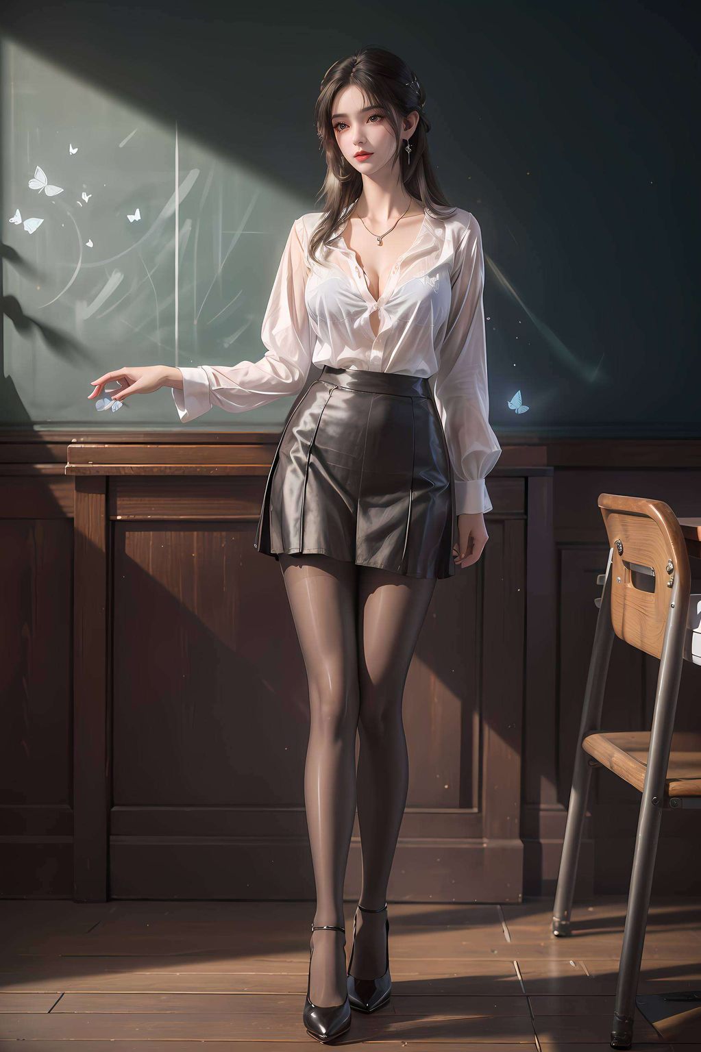她的眼神中就能触动心灵